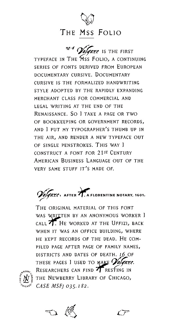 The Mss Folio - Volgare